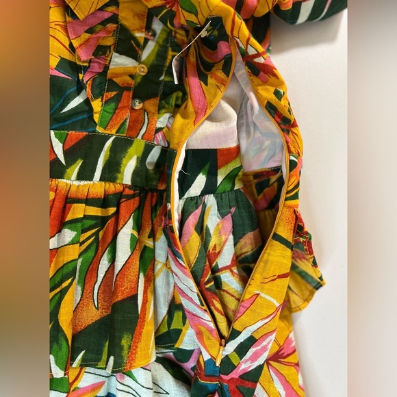 Walter Baker Alani Floral Mini Dress, Color Yellow Multicolor, Size 8, N… - Picture 8 of 11